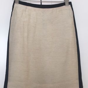 J.Crew linen silk pencil skirt